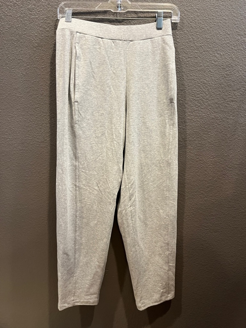 Eileen Fisher Light Gray lantern ankle pants